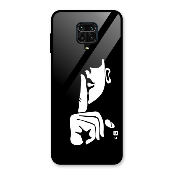 Shhh Art Glass Back Case for Redmi Note 10 Lite