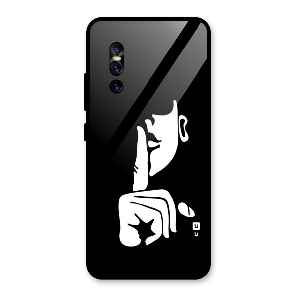 Shhh Art Glass Back Case for Vivo V15 Pro