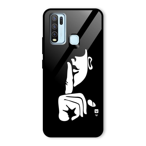 Shhh Art Glass Back Case for Vivo Y50