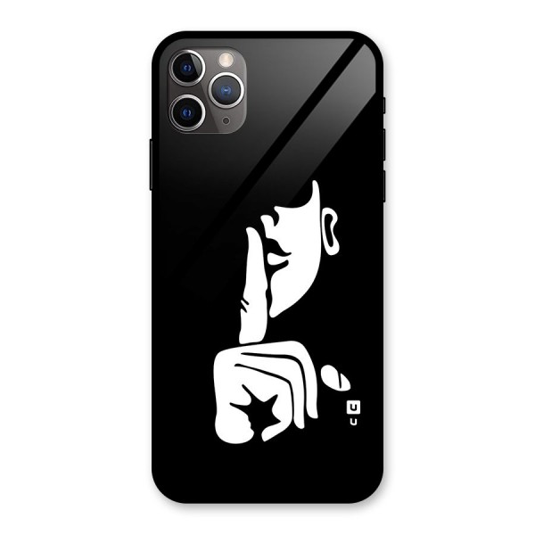 Shhh Art Glass Back Case for iPhone 11 Pro Max