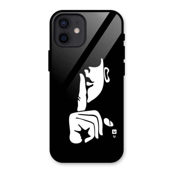 Shhh Art Glass Back Case for iPhone 12