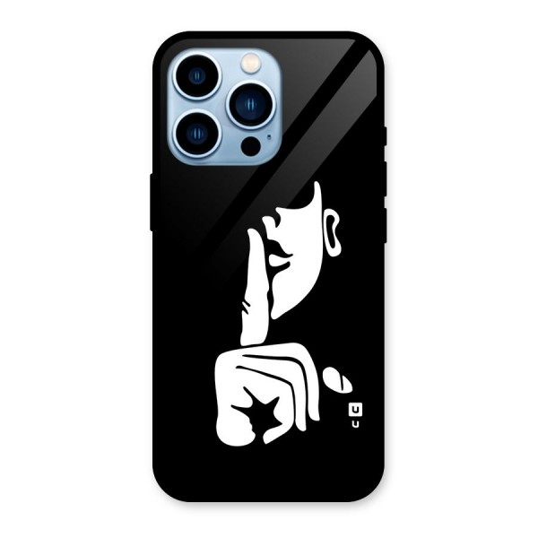 Shhh Art Glass Back Case for iPhone 13 Pro