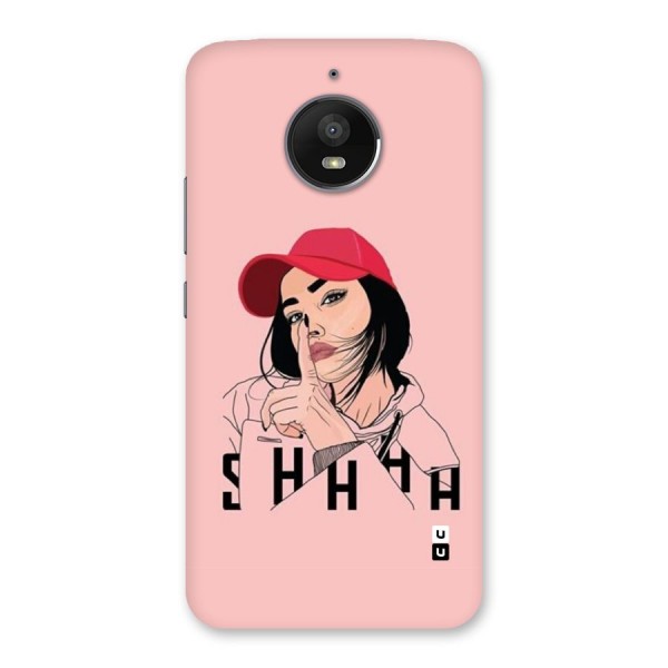 Shhhh Girl Back Case for Moto E4 Plus