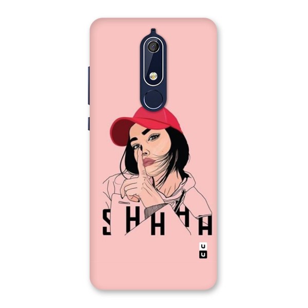 Shhhh Girl Back Case for Nokia 5.1