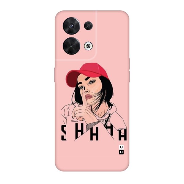 Shhhh Girl Back Case for Oppo Reno8 5G