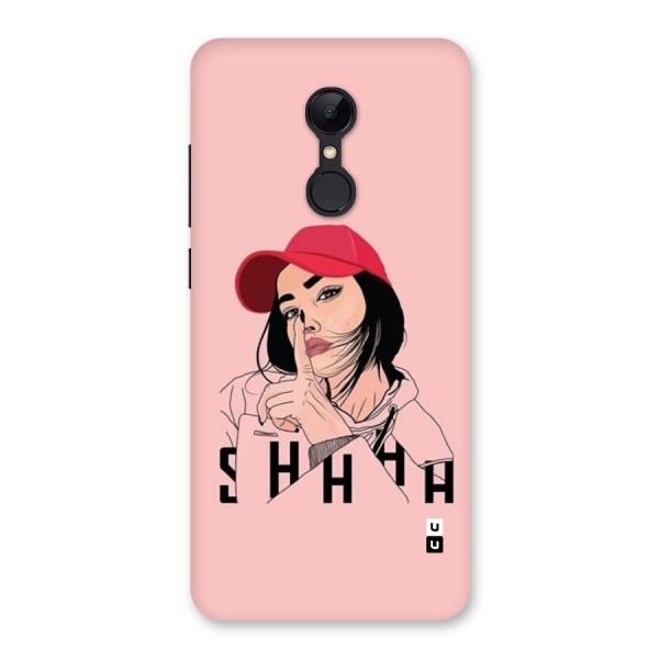 Shhhh Girl Back Case for Redmi 5