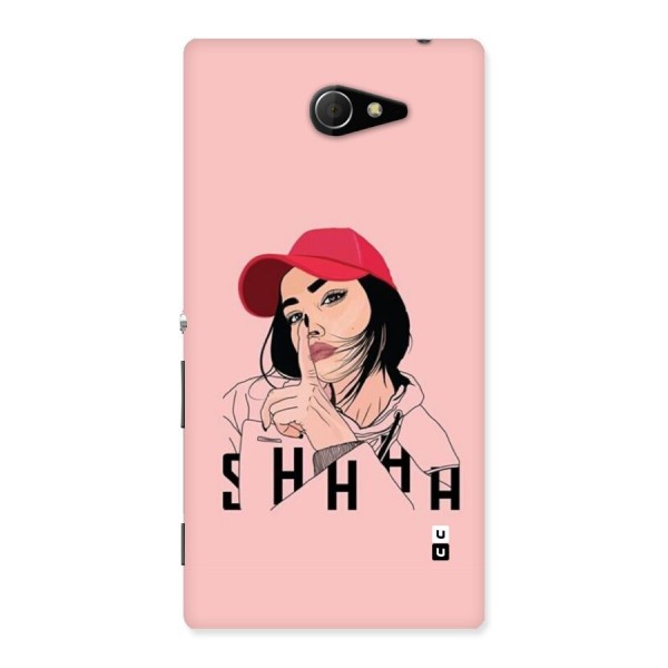 Shhhh Girl Back Case for Xperia M2