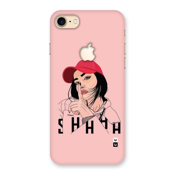 Shhhh Girl Back Case for iPhone 7 Apple Cut