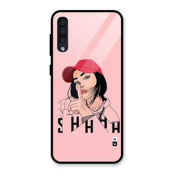 Shhhh Girl Glass Back Case for Galaxy A50