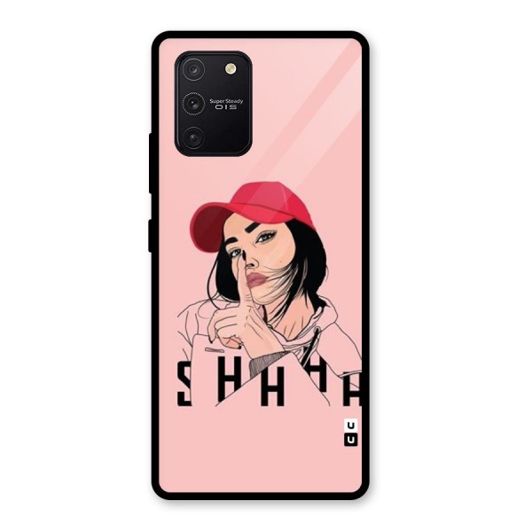 Shhhh Girl Glass Back Case for Galaxy S10 Lite