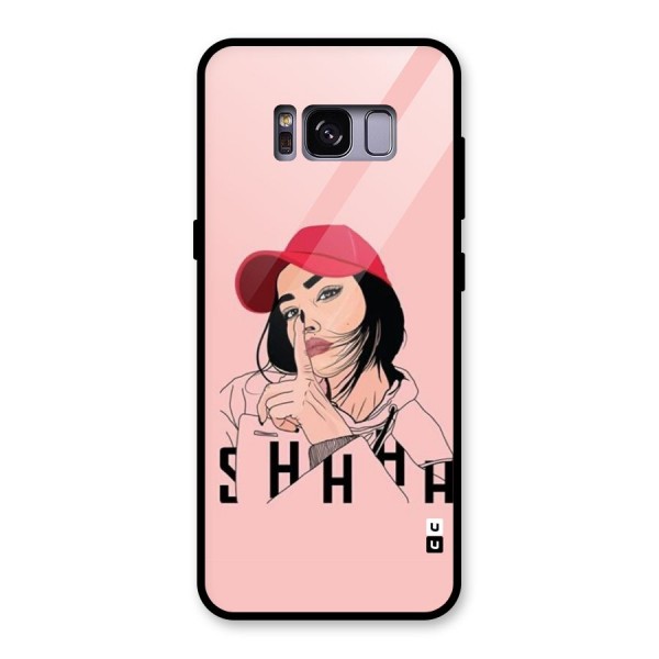 Shhhh Girl Glass Back Case for Galaxy S8