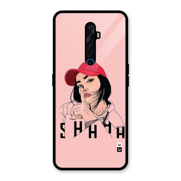 Shhhh Girl Glass Back Case for Oppo Reno2 F