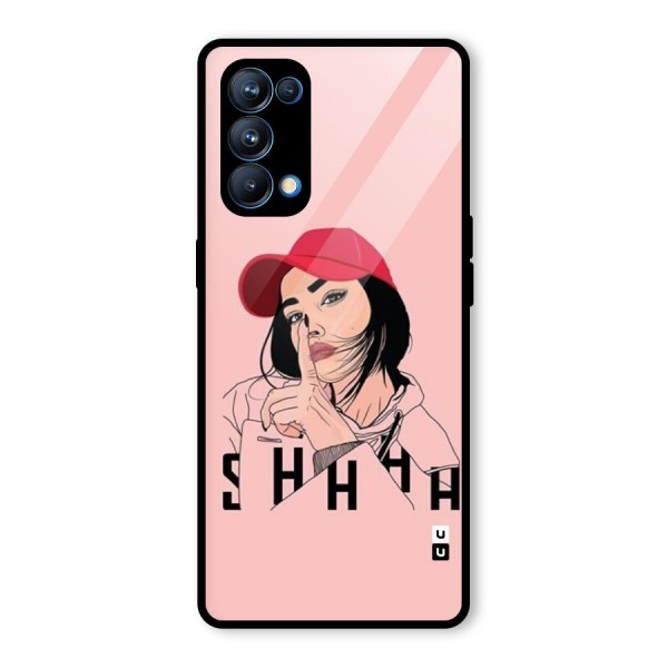 Shhhh Girl Glass Back Case for Oppo Reno5 Pro 5G