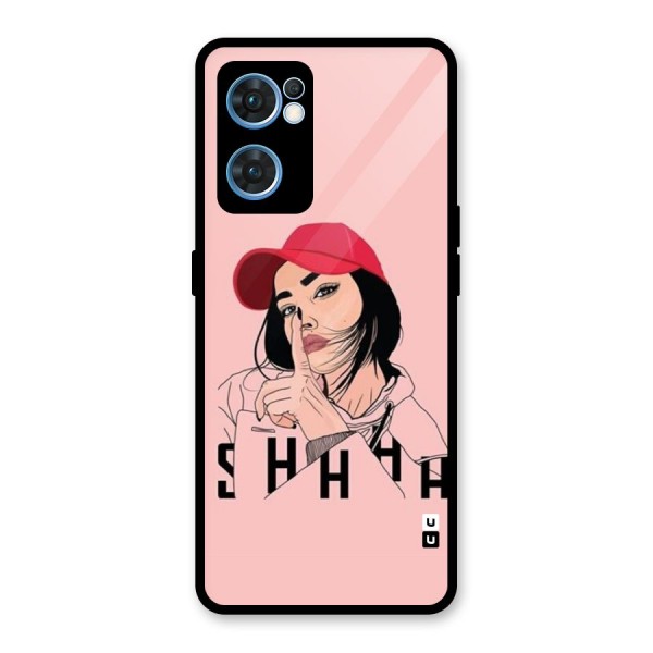 Shhhh Girl Glass Back Case for Oppo Reno7 5G