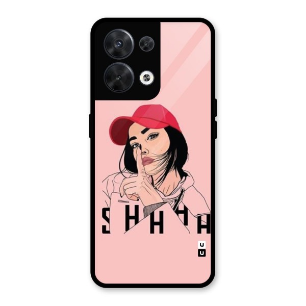 Shhhh Girl Glass Back Case for Oppo Reno8 5G