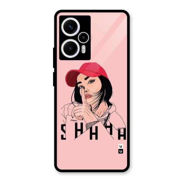 Shhhh Girl Glass Back Case for Poco F5