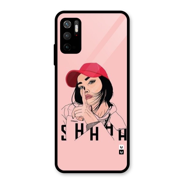 Shhhh Girl Glass Back Case for Poco M3 Pro 5G