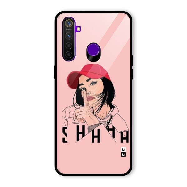 Shhhh Girl Glass Back Case for Realme 5 Pro