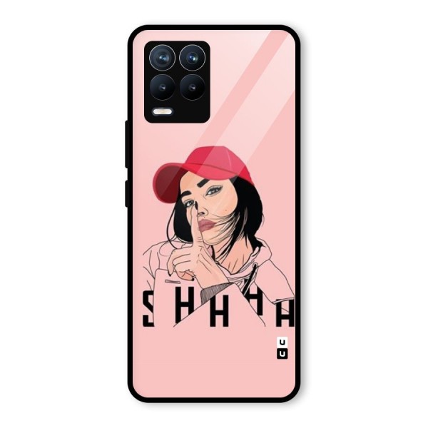 Shhhh Girl Glass Back Case for Realme 8