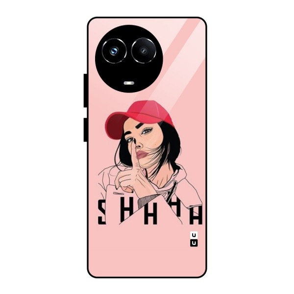 Shhhh Girl Glass Back Case for Realme Narzo 60X