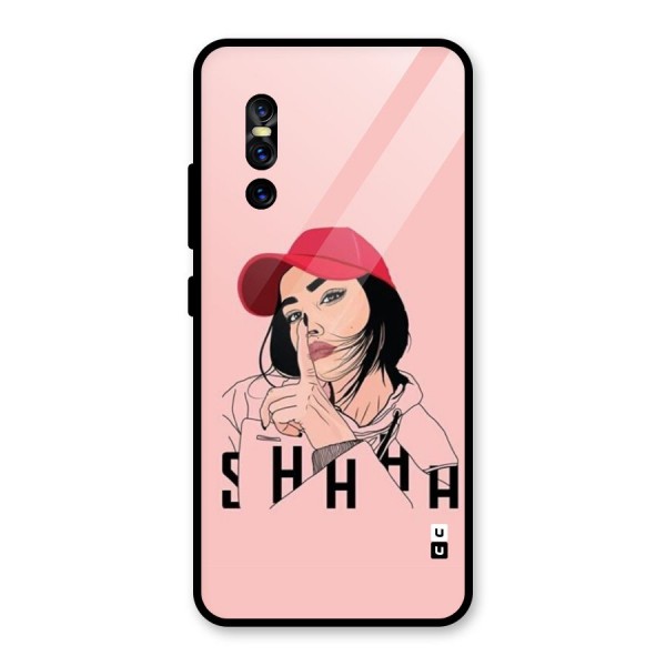 Shhhh Girl Glass Back Case for Vivo V15 Pro