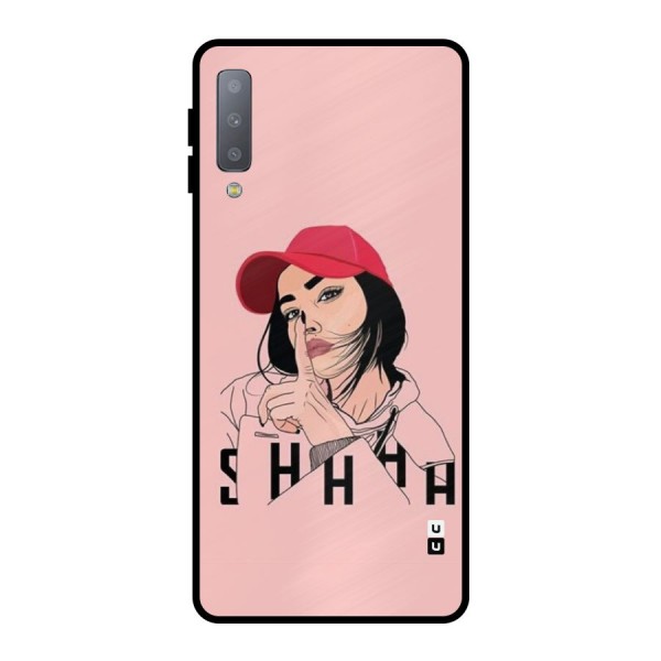 Shhhh Girl Metal Back Case for Galaxy A7 (2018)