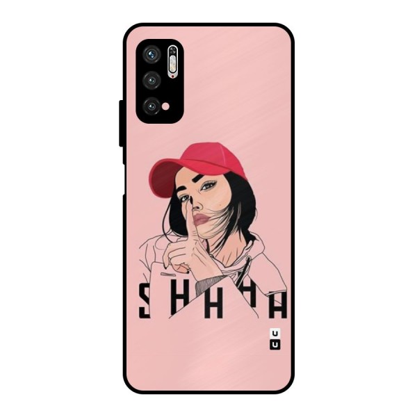 Shhhh Girl Metal Back Case for Poco M3 Pro 5G