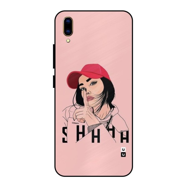 Shhhh Girl Metal Back Case for Vivo V11 Pro