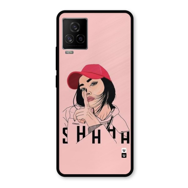 Shhhh Girl Metal Back Case for iQOO 7 Legend 5G