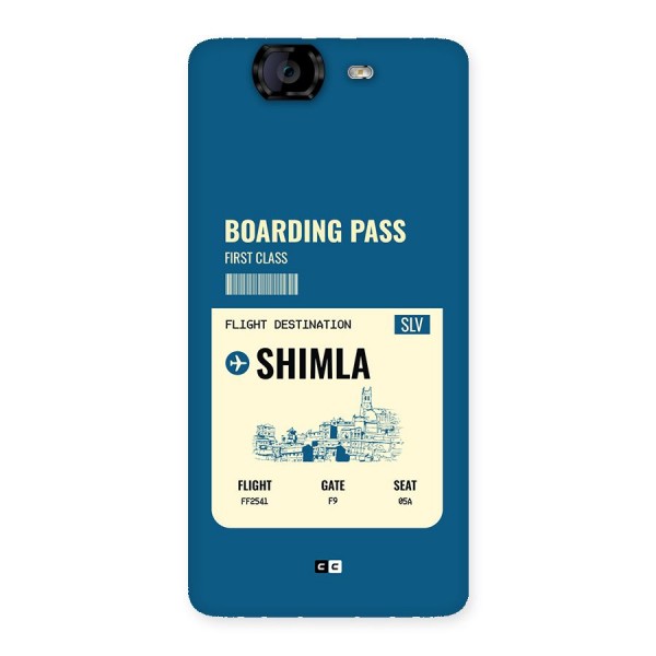 Shimla Boarding Pass Back Case for Canvas Knight A350