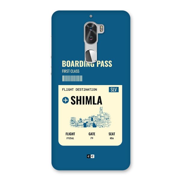 Shimla Boarding Pass Back Case for Coolpad Cool 1
