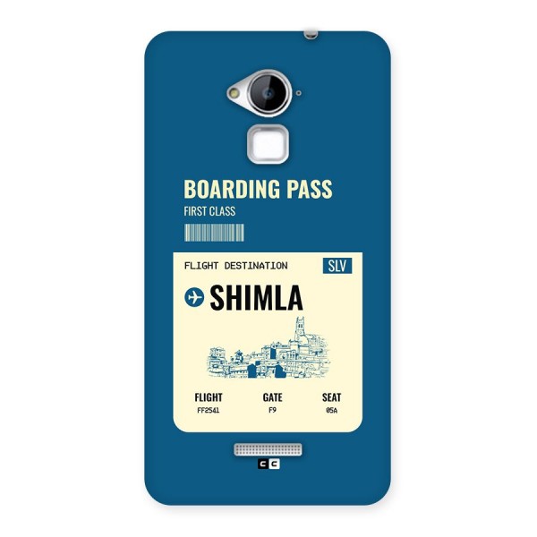 Shimla Boarding Pass Back Case for Coolpad Note 3