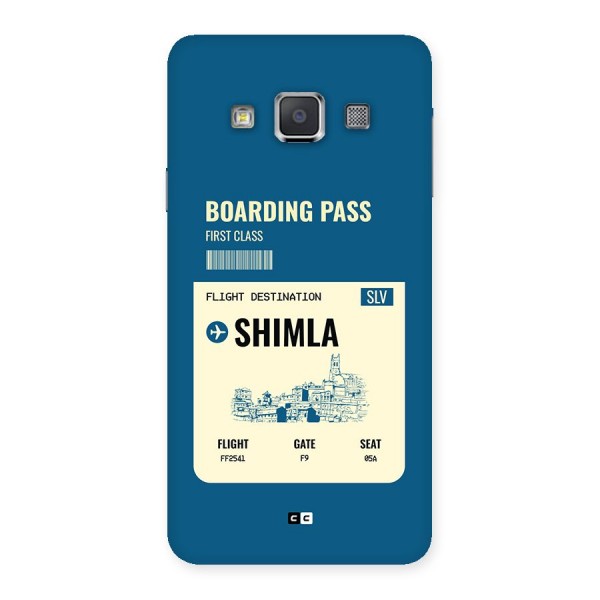 Shimla Boarding Pass Back Case for Galaxy A3