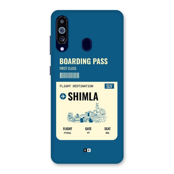 Shimla Boarding Pass Back Case for Galaxy A60