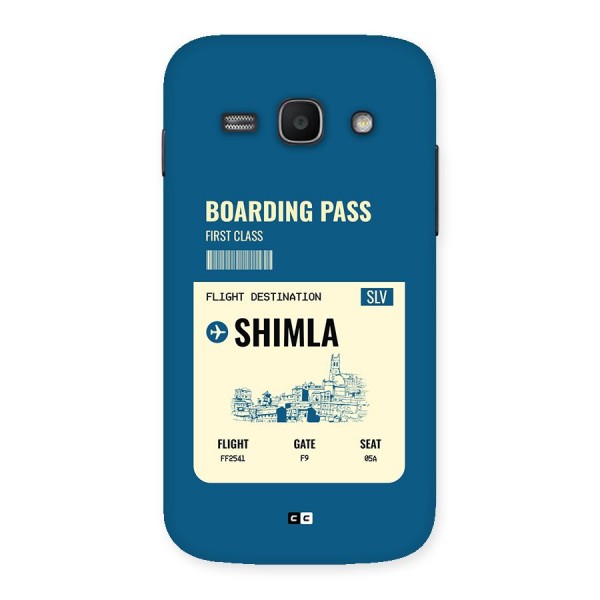 Shimla Boarding Pass Back Case for Galaxy Ace3