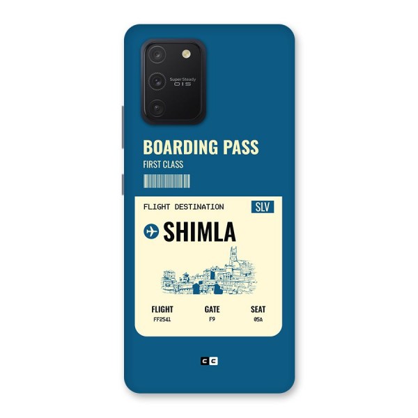 Shimla Boarding Pass Back Case for Galaxy S10 Lite