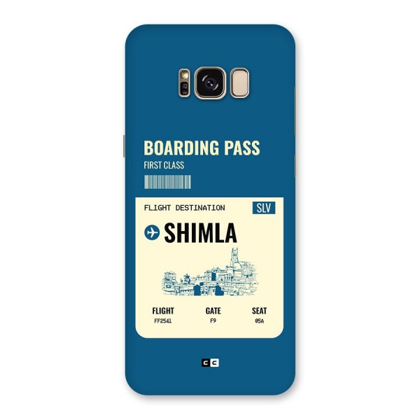 Shimla Boarding Pass Back Case for Galaxy S8 Plus