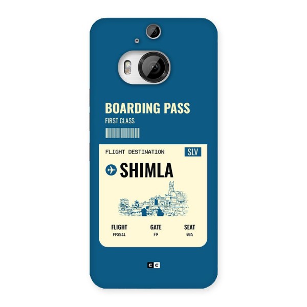 Shimla Boarding Pass Back Case for HTC One M9 Plus