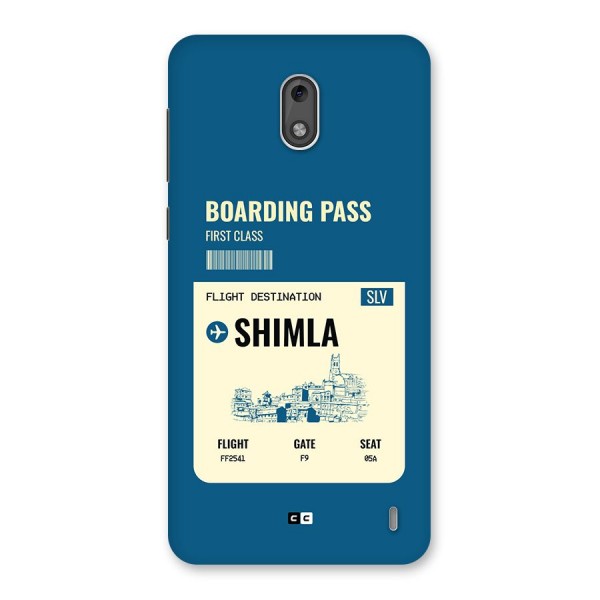 Shimla Boarding Pass Back Case for Nokia 2