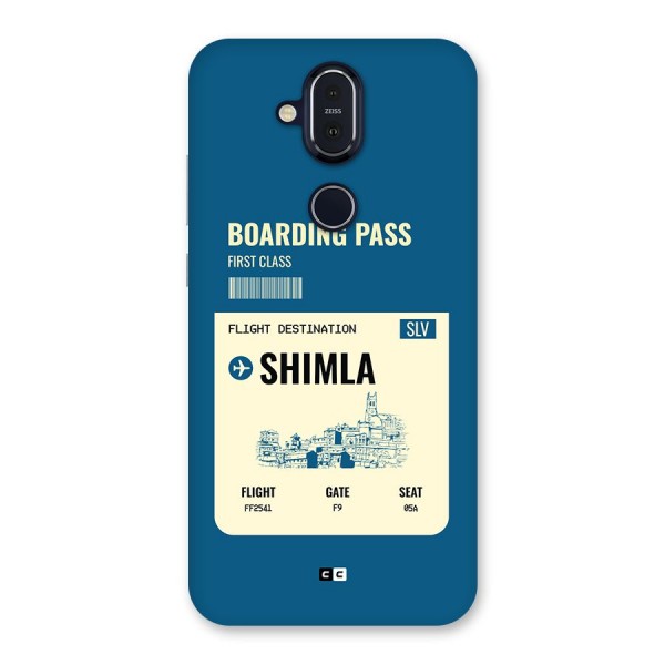 Shimla Boarding Pass Back Case for Nokia 8.1