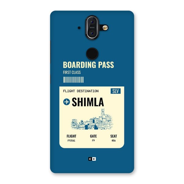 Shimla Boarding Pass Back Case for Nokia 8 Sirocco