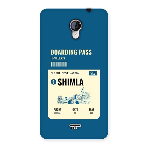 Shimla Boarding Pass Back Case for Unite 2 A106