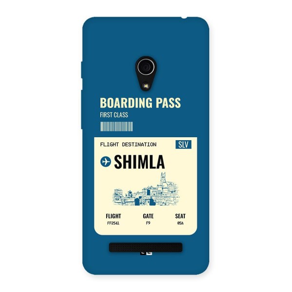 Shimla Boarding Pass Back Case for Zenfone 5