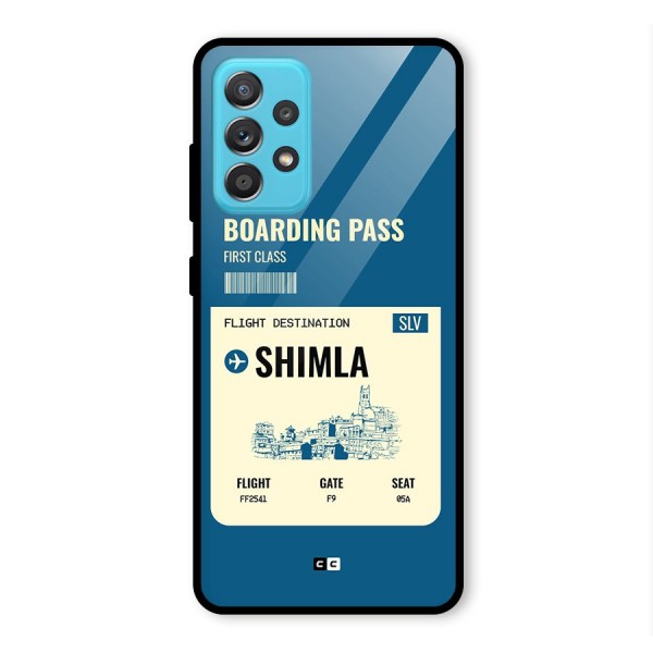 Shimla Boarding Pass Glass Back Case for Galaxy A52s 5G