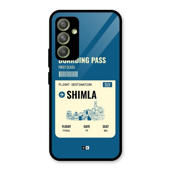 Shimla Boarding Pass Glass Back Case for Galaxy A54