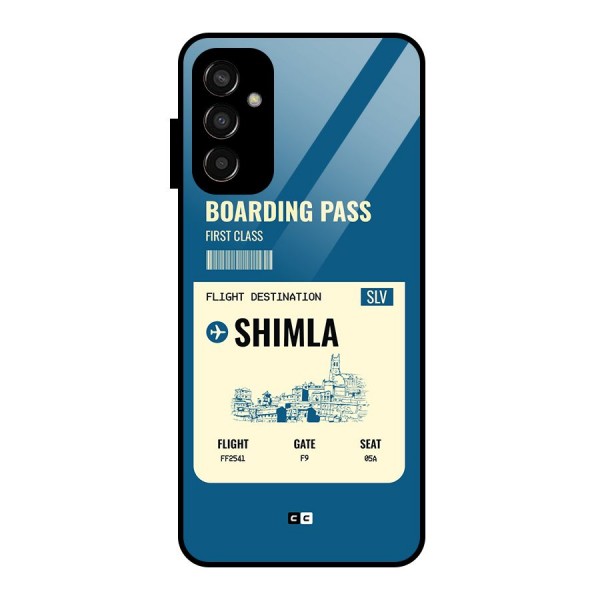 Shimla Boarding Pass Glass Back Case for Galaxy F13