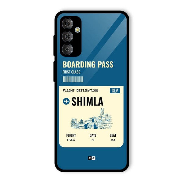 Shimla Boarding Pass Glass Back Case for Galaxy F23