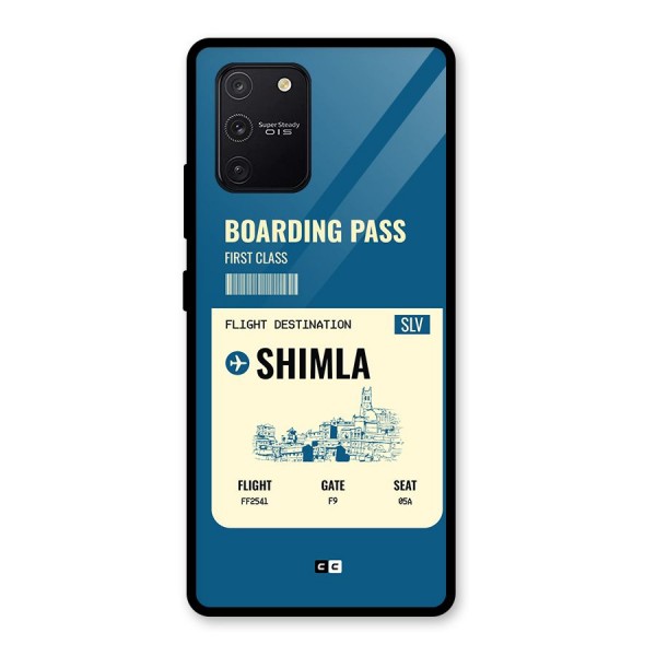 Shimla Boarding Pass Glass Back Case for Galaxy S10 Lite