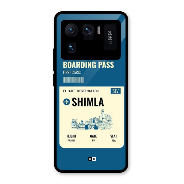 Shimla Boarding Pass Glass Back Case for Mi 11 Ultra