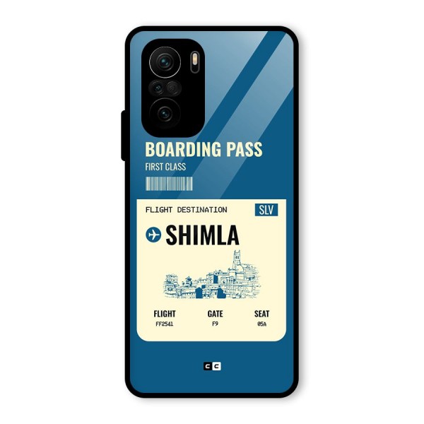 Shimla Boarding Pass Glass Back Case for Mi 11x